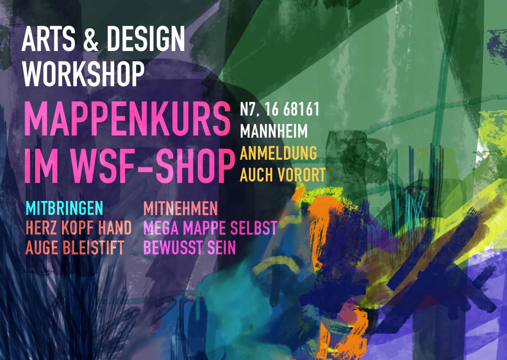 Mappenkurs im WSF-Shop Fachhandel für Künstlerbedarf